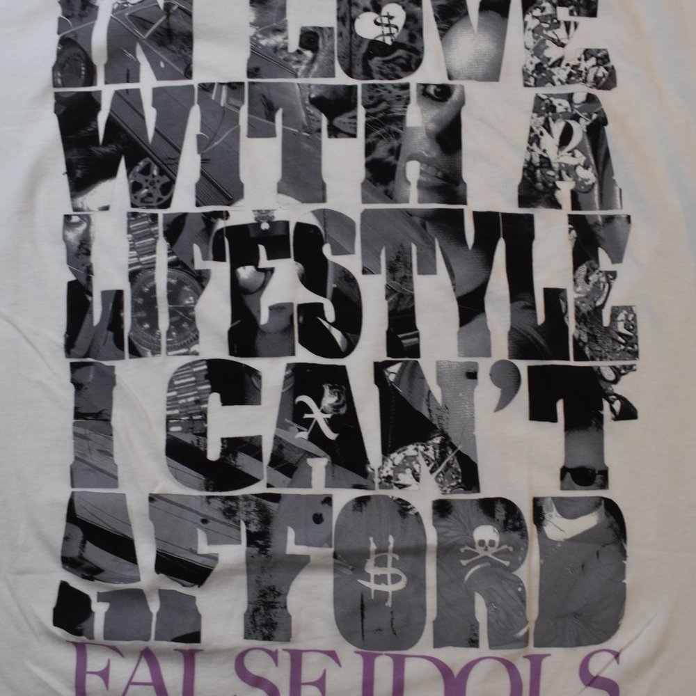 True Love False Idols Mens TLFI In Love With A Lifestyle White Shirt NewXL - Picture 3 of 6
